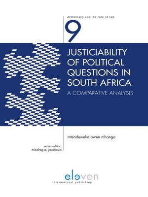 cover image of Justiciability of Political Questions in South Africa